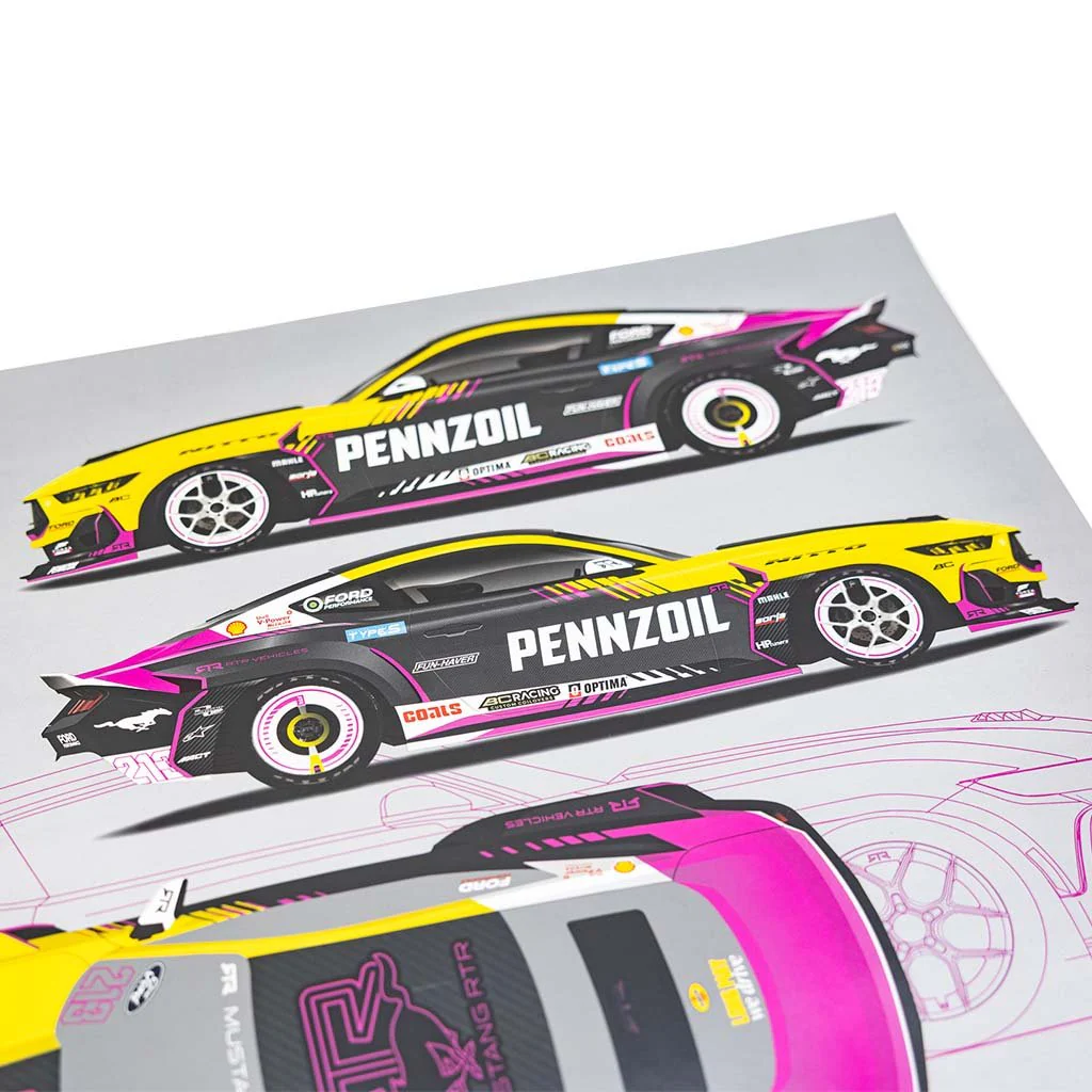 Ben Hobson 2025 Formula Drift Livery Poster - Image 2