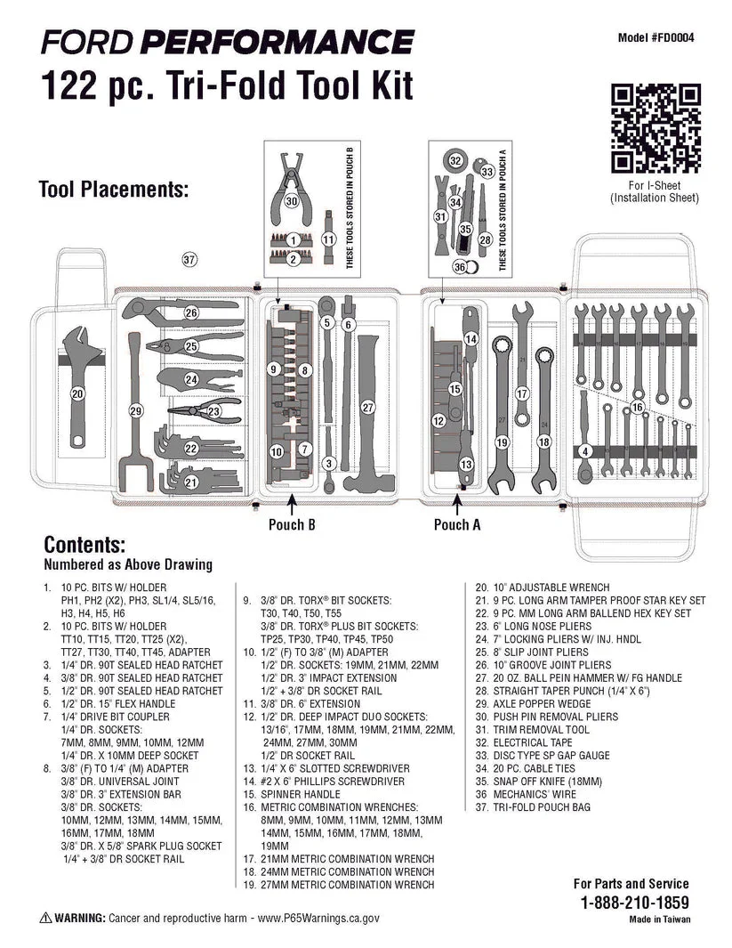 Motley Industries 122pc Ford Performance Tool Kit - Image 3