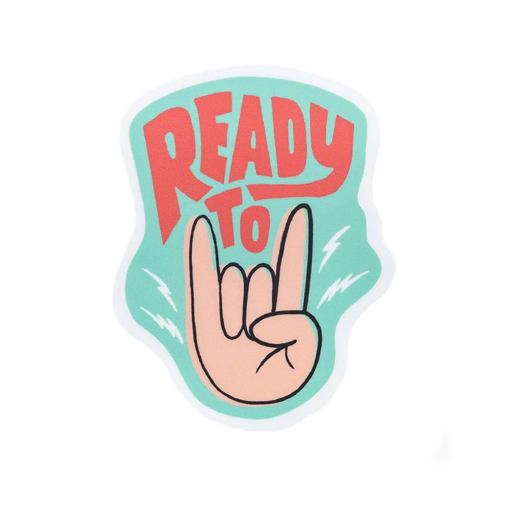Ready to Rock On Sticker - Image 2