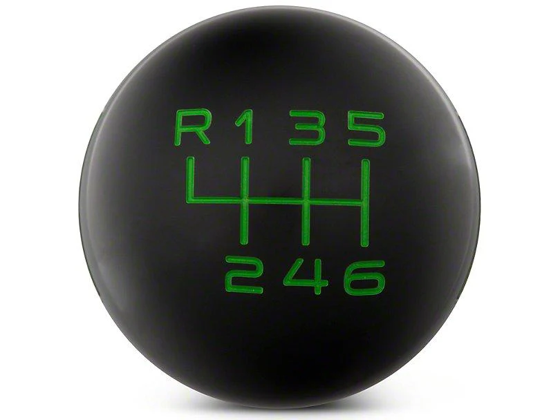 RTR Black Shift Knob - Green Engraving (15+ Mustang) - Image 3