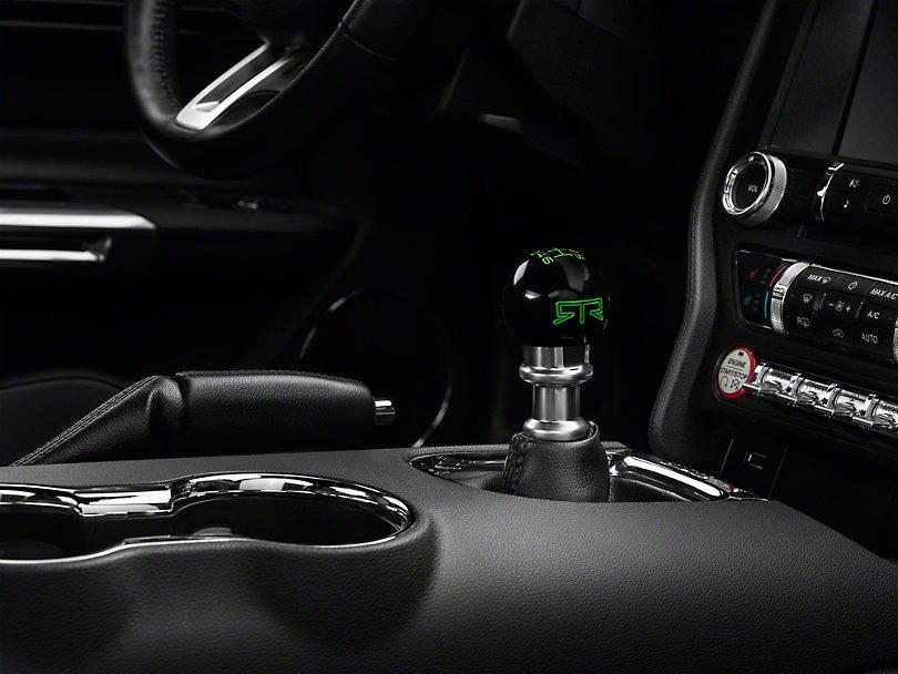 RTR Black Shift Knob - Green Engraving (15+ Mustang) - Image 5