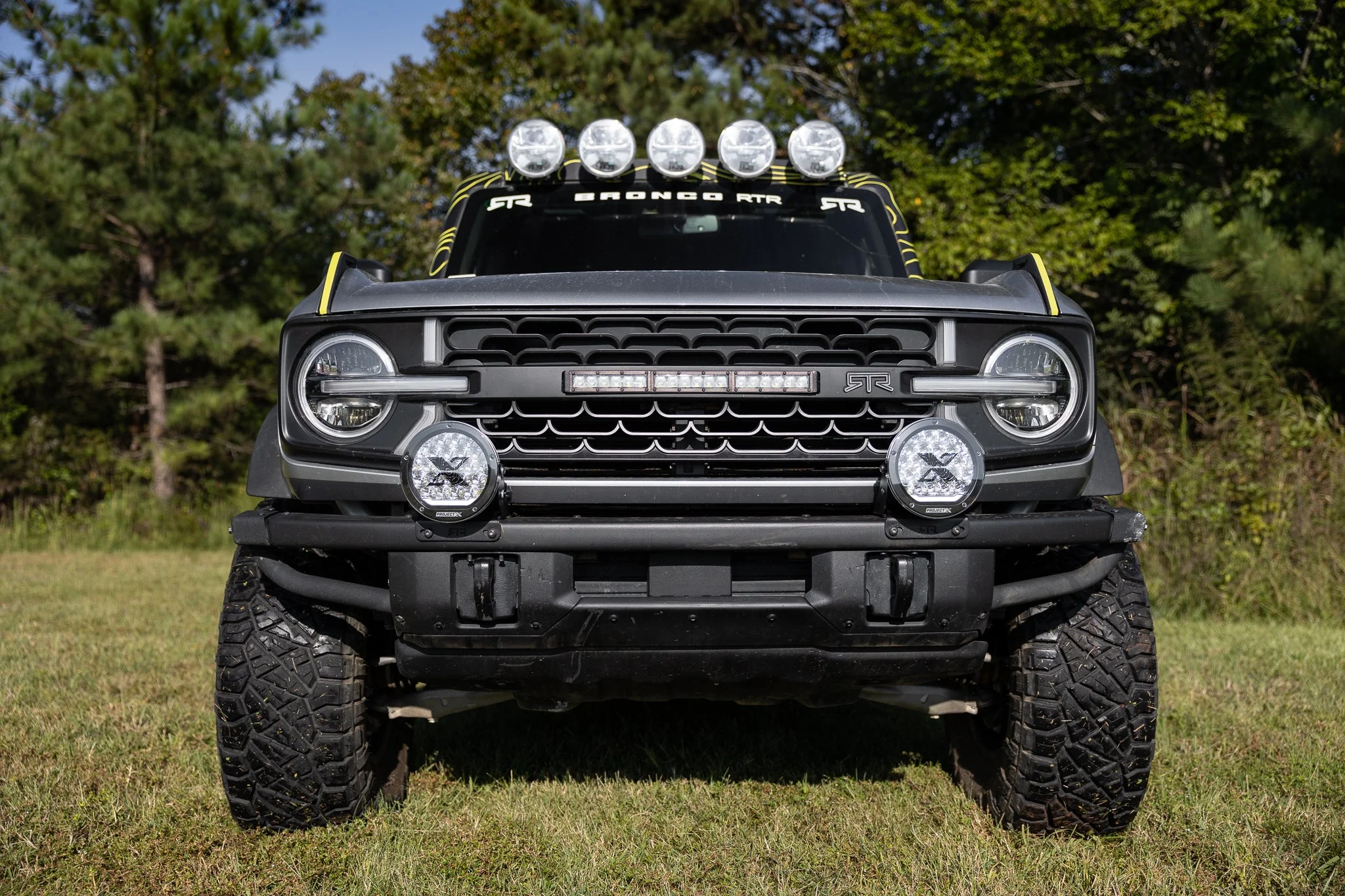 RTR Front Bumper Light Mount Kit w/ PROJECT X HP.70 Lights (21+ Bronco & 22+ Bronco Raptor w/ Modular Front Bumper) - Image 2