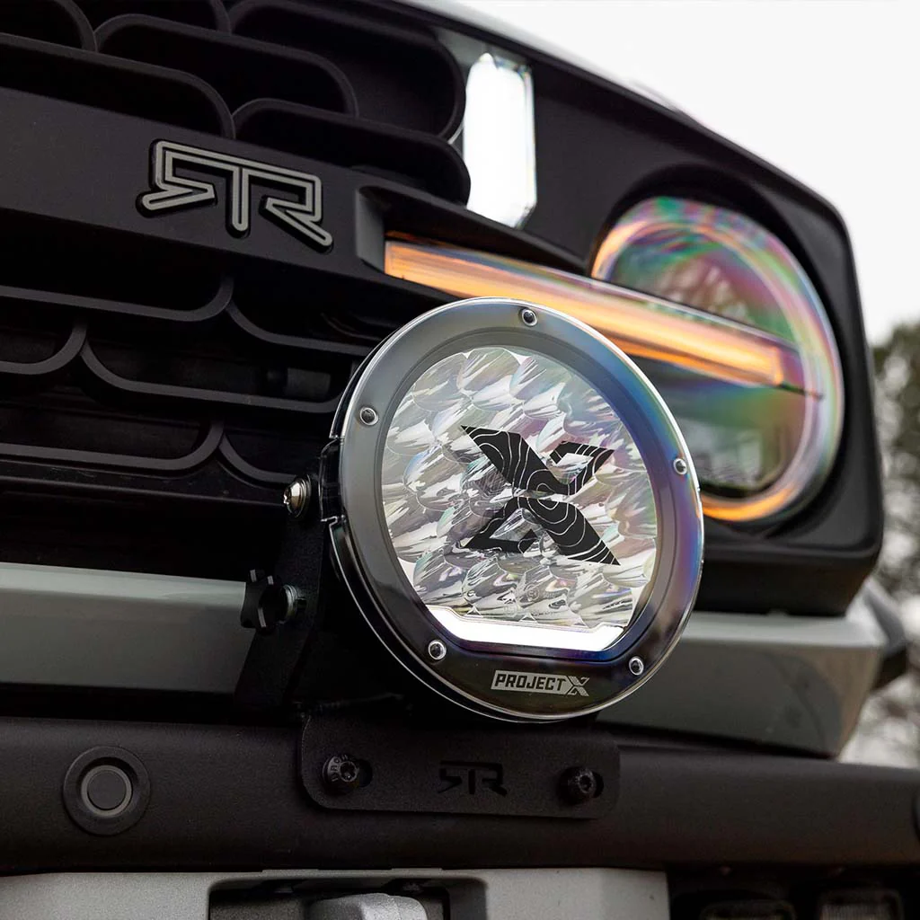 RTR Front Bumper Light Mount Kit w/ PROJECT X HP.70 Lights (21+ Bronco & 22+ Bronco Raptor w/ Modular Front Bumper) - Image 5